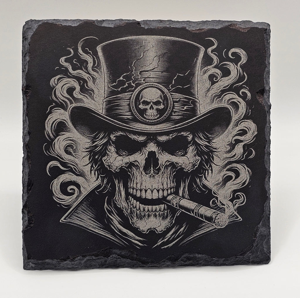 Skull With Top Hat And Cigar 1