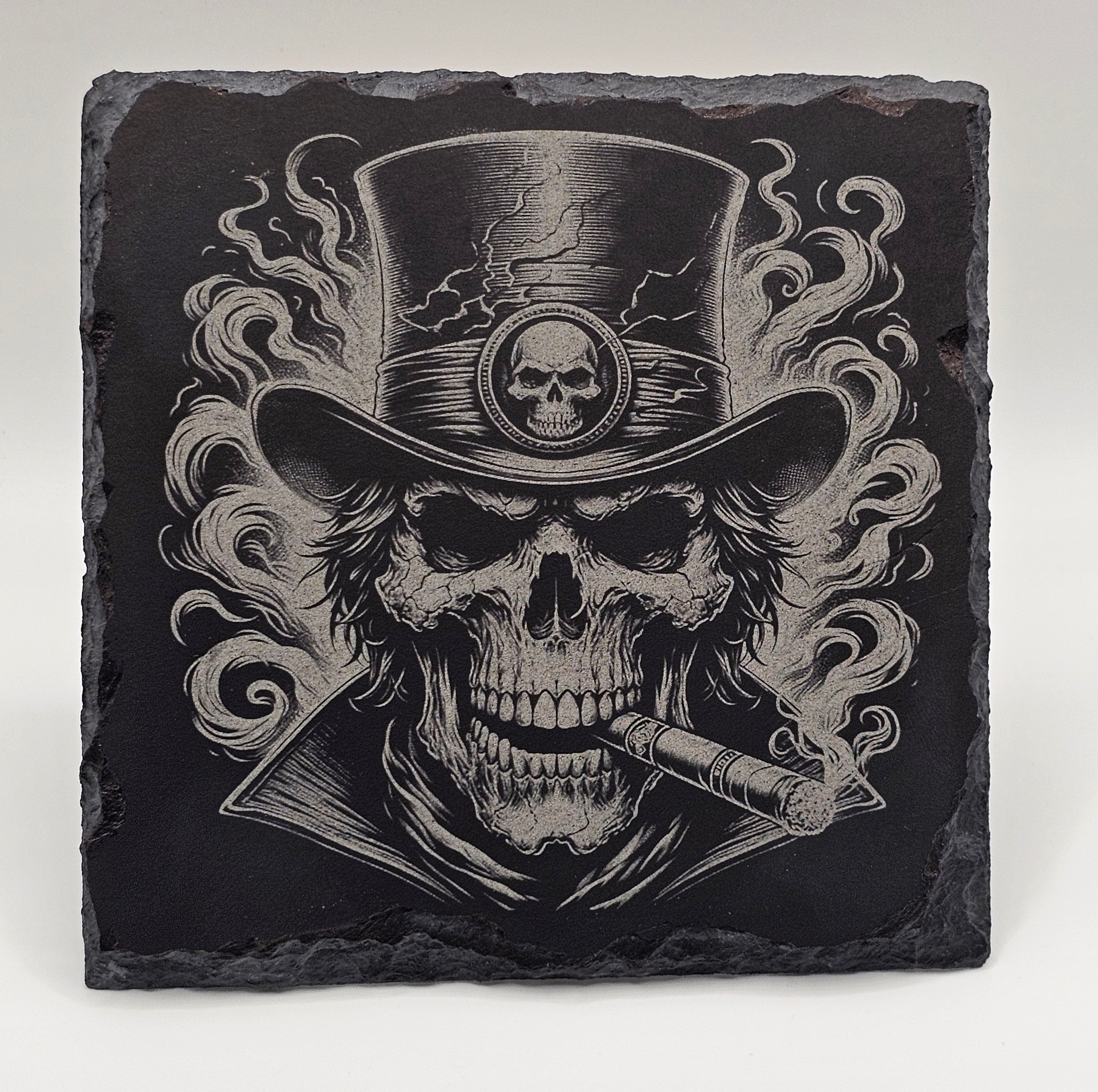 Skull With Top Hat And Cigar 1