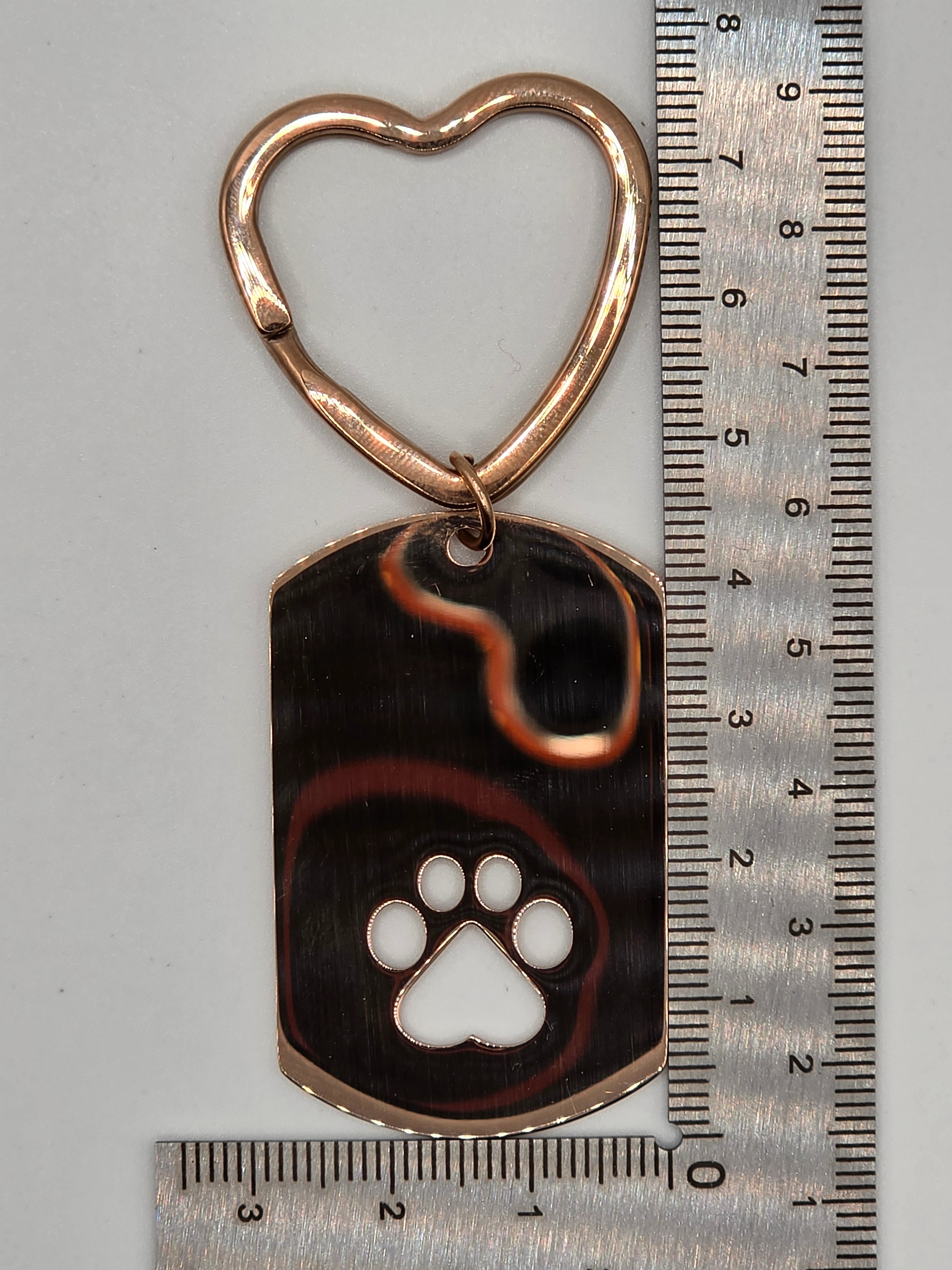 Heart Clasp Dog Tag