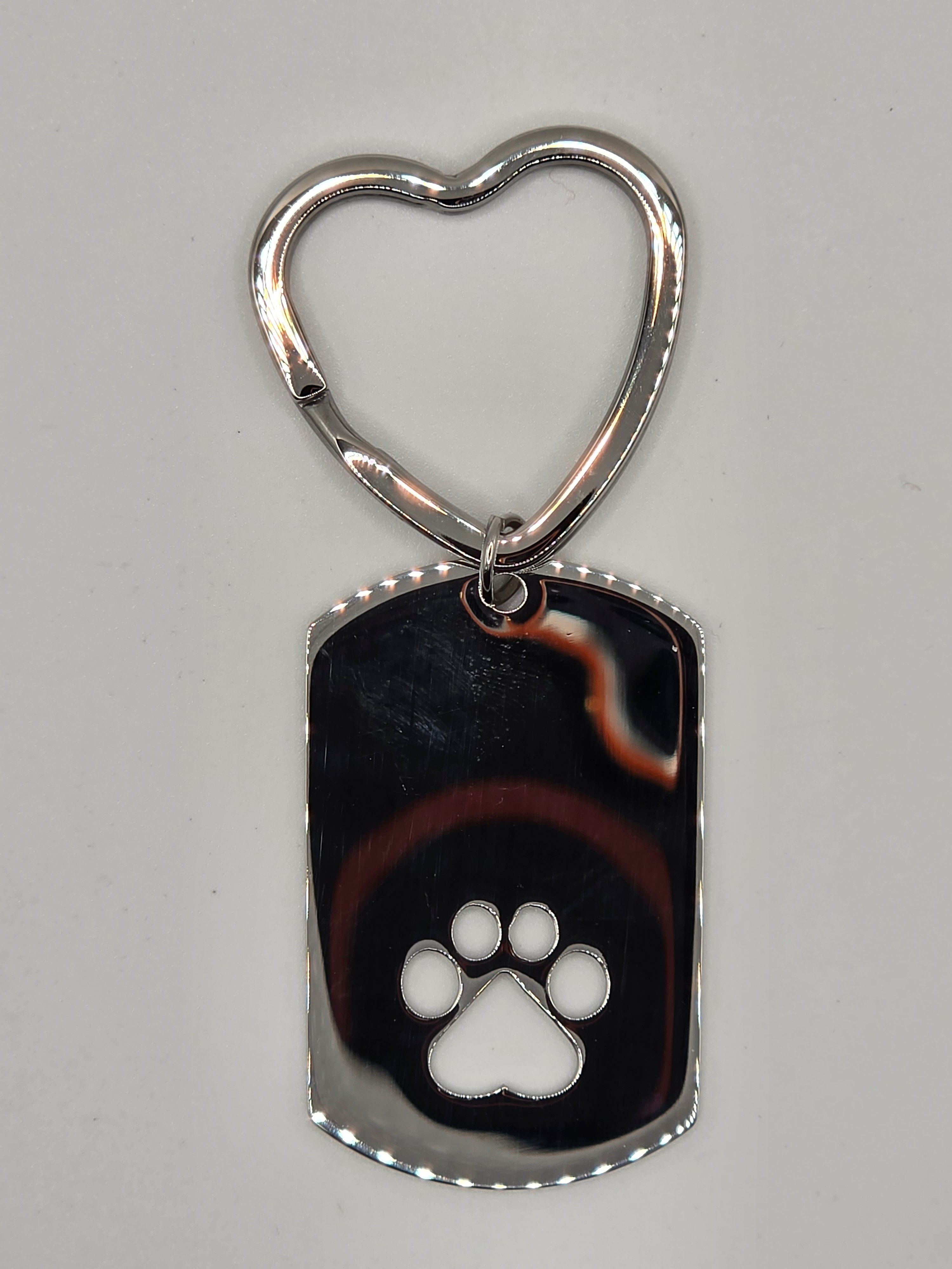 Heart Clasp Dog Tag