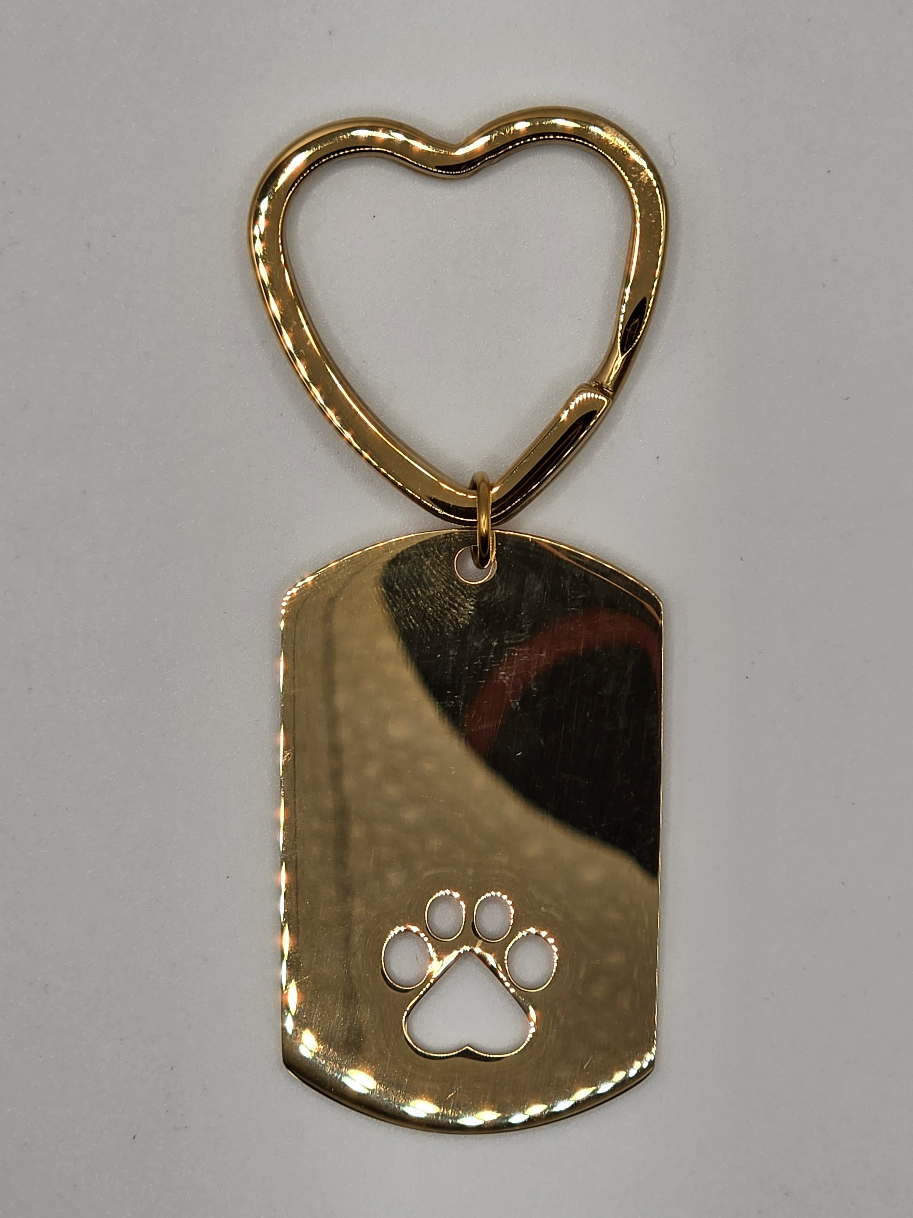 Heart Clasp Dog Tag