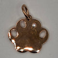 Paw Charm Tag with Crystal