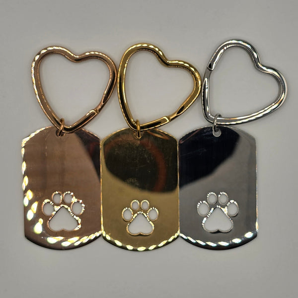 Heart Clasp Dog Tag