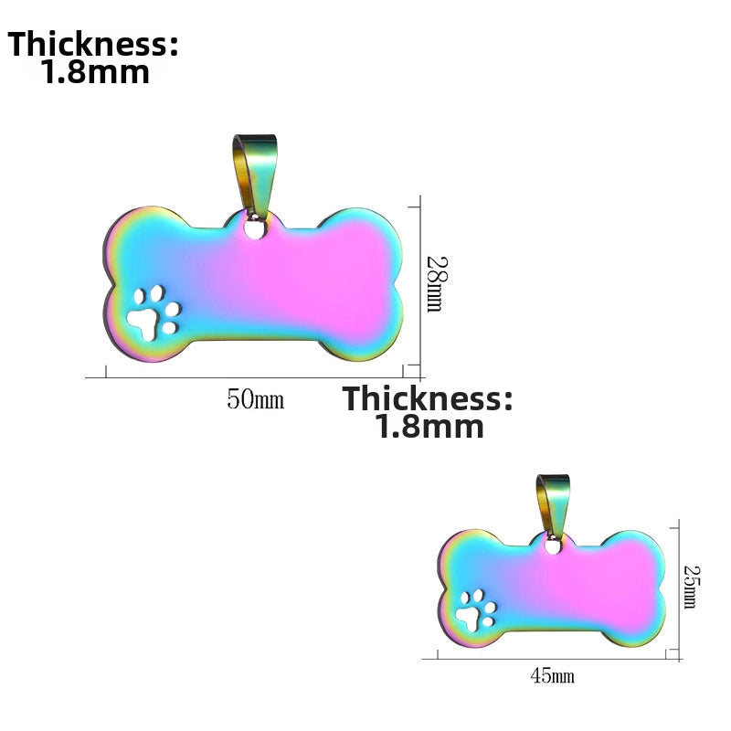 Luxe Paw Cut-Out Bone Tag