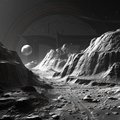 Space, Alien Planet Landscape 3
