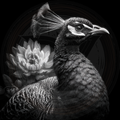Peacock, Plume Bloom
