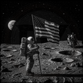 Space, Man on the Moon