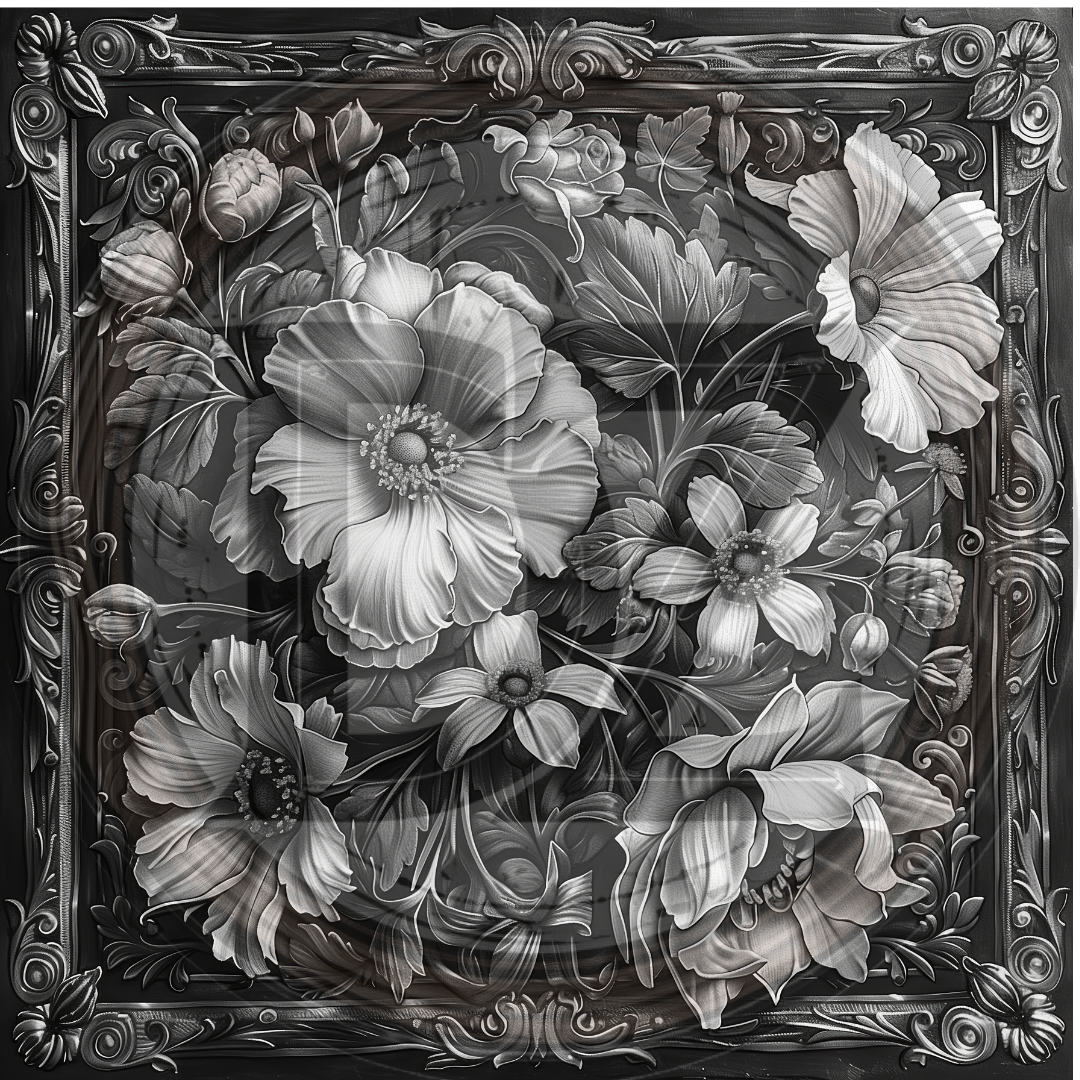 Intricate Flower Tile 3