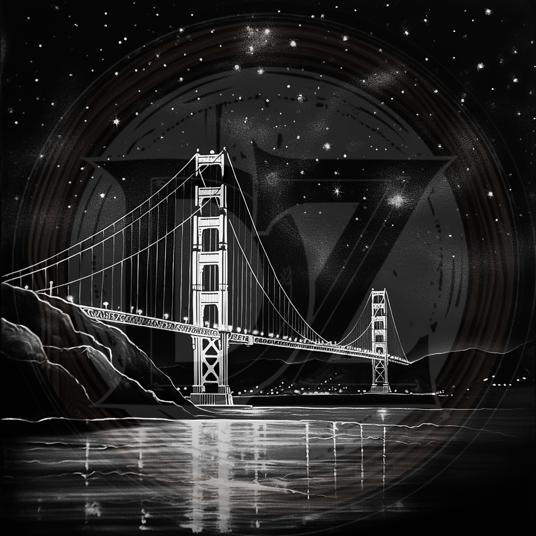 Golden Gate Starry Night 4