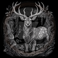 Majestic Deer in Forest 2