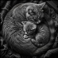 Two cats