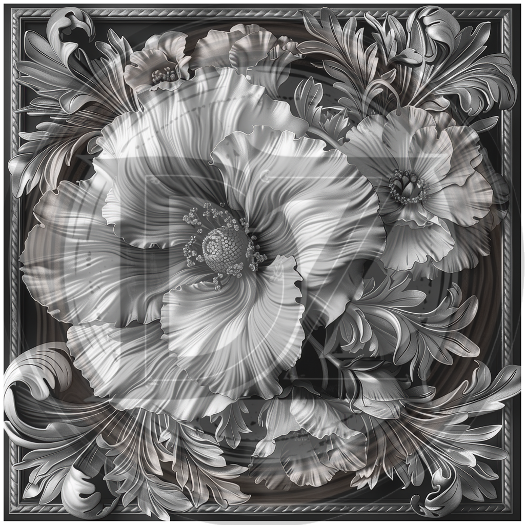 Intricate Flower Tile 4