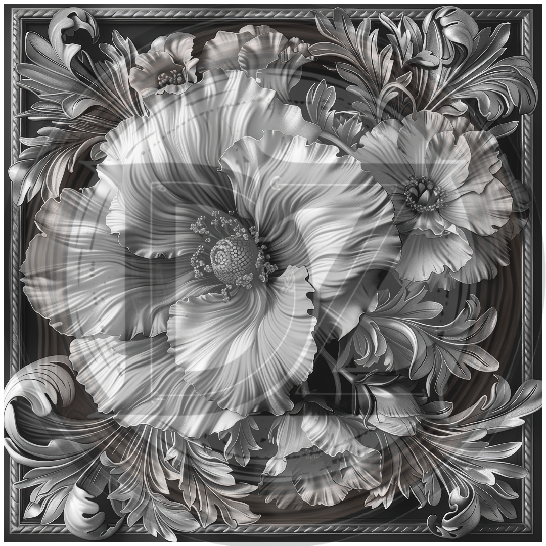 Intricate Flower Tile 4