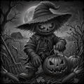 Halloween Night Scarecrow