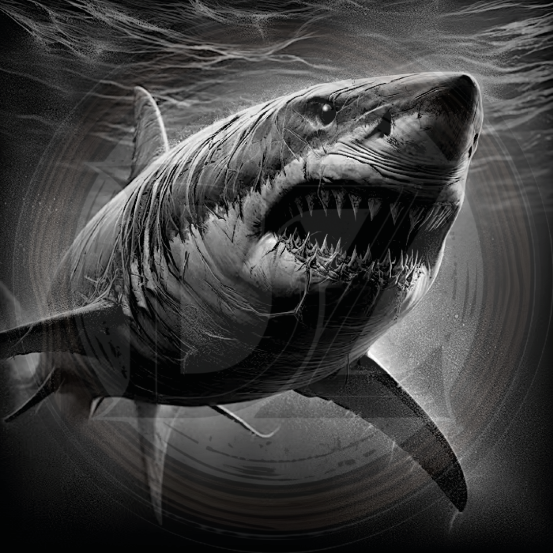 Shark In Water 1