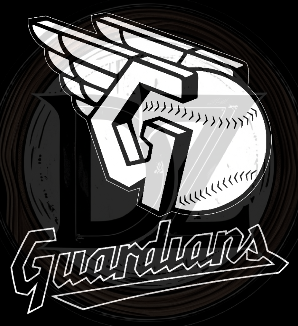 Logo of a sports team with wings and a ball, featuring the word 'Guardians'.