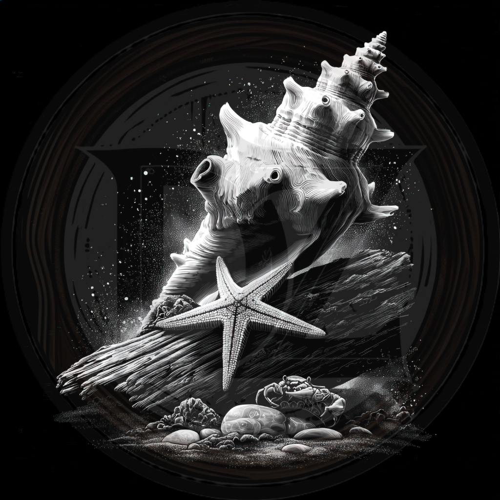 Beach, Conch and Star