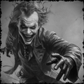 Illustration of a character in a dark suit with a sinister smile and outstretched hand.