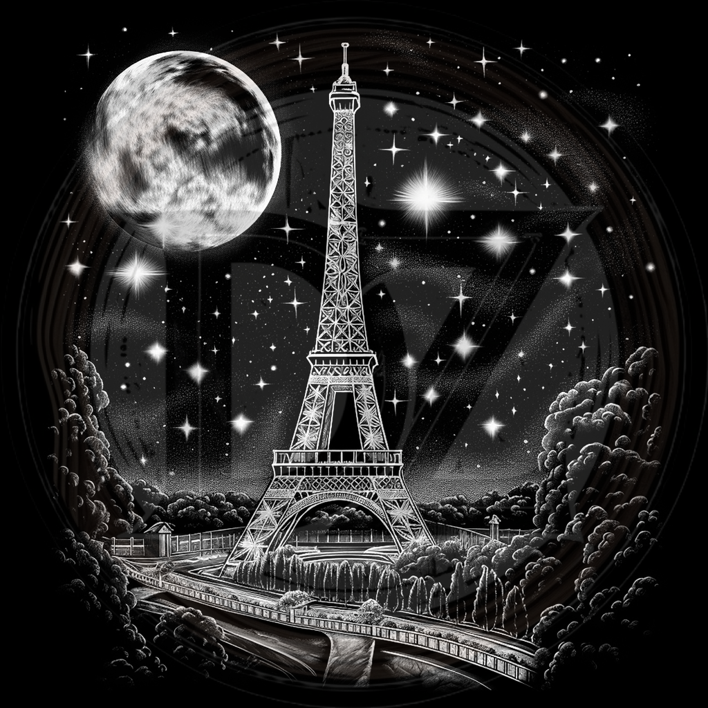 Eiffel Tower Under the Stars 4