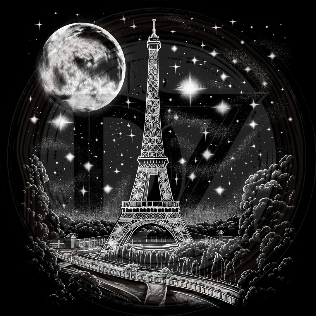Eiffel Tower Under the Stars 4