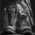 Military, Fallen Soldier Boots