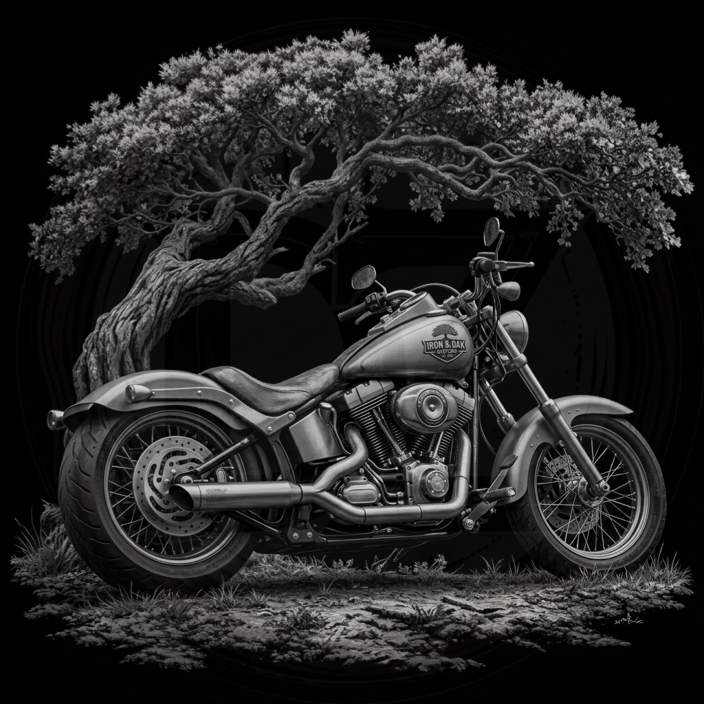 Motorcycle, Rebel Under the Oak