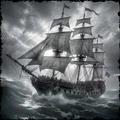 Ship in the Storm 1