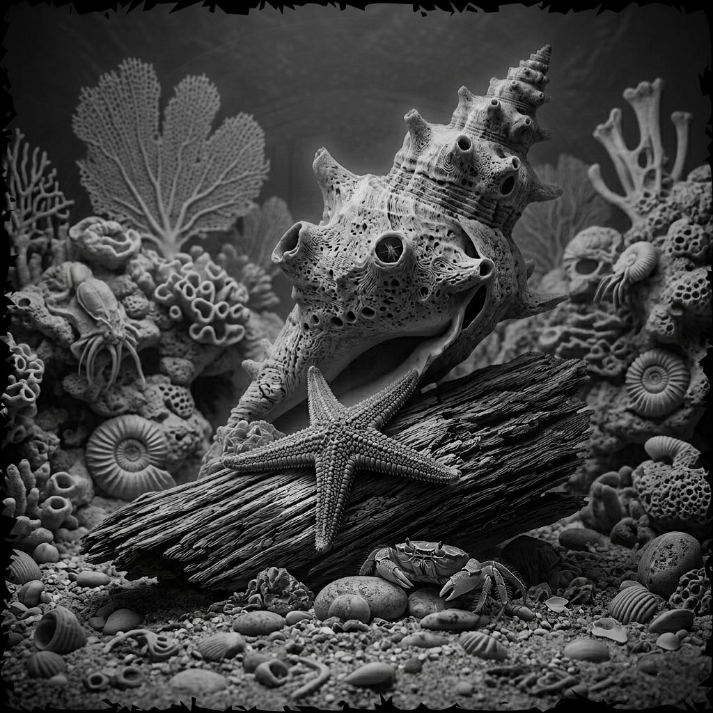 Beach, Conch and Star