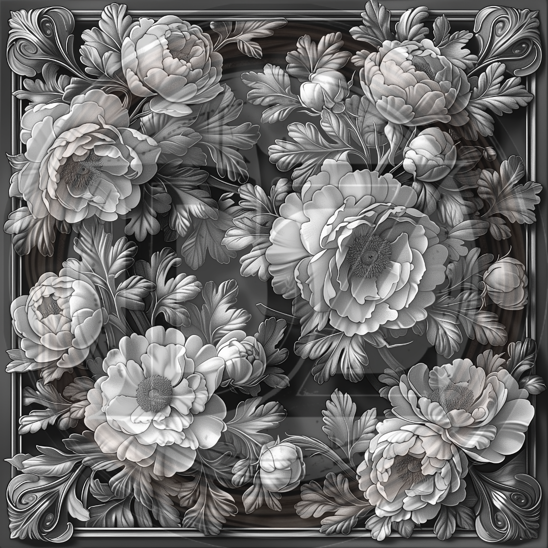 Intricate Flower Tile 1