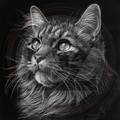 Cat, Midnight Whiskers