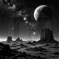 Space, Beneath the Falling Stars