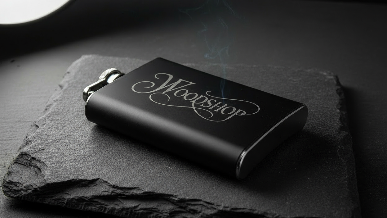 make the image being engraved as "DZ Woodshop" keep everything else the same